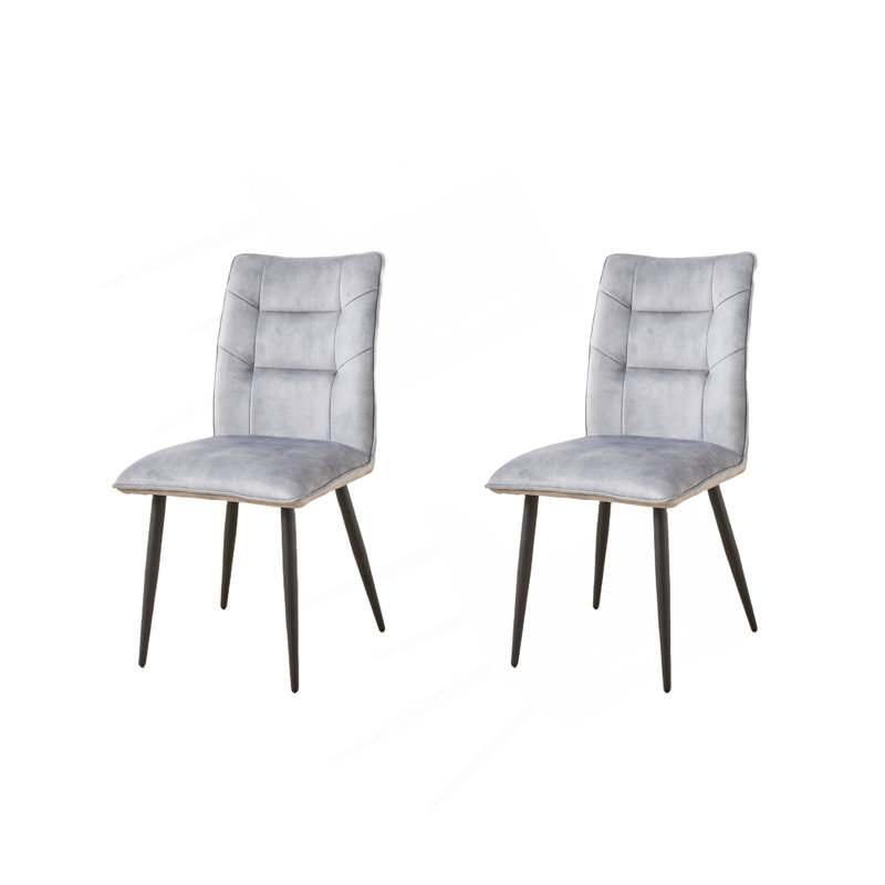 Ensemble de chaises de salle à manger 2 pièces Modern, Gris