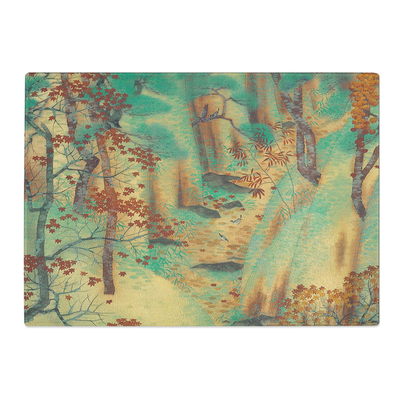 Tempered Glass Way to Atago by Yokoyama Taikan Chopping Board, 28.5 cm x 20 cm