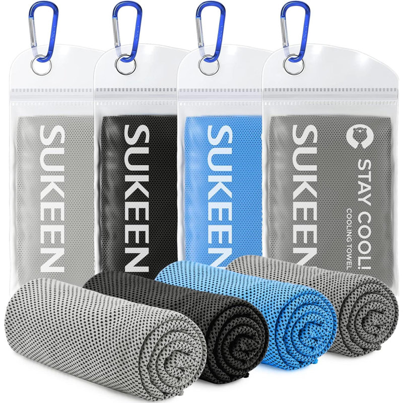 Berrada Hand Towel, Blue;Black;Gray