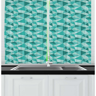 Geometric Kitchen Curtain