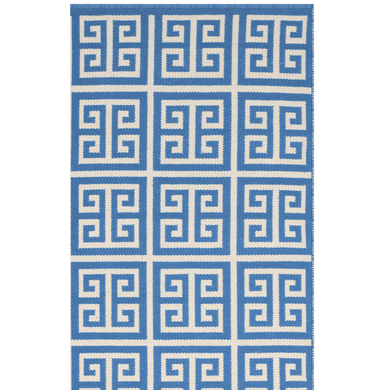 Royalton Hand Woven Cotton Geometric Rug, Rectangle 3' x 5'