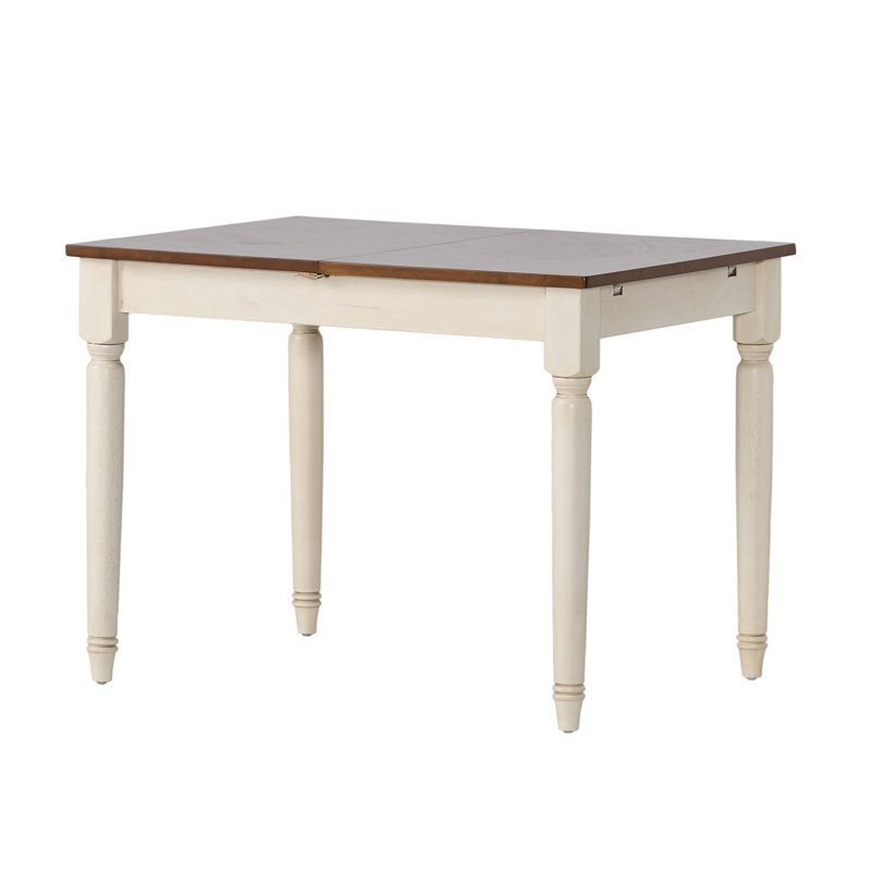  Clearwater Rectangular Solid Top Dining Table with Sturdy Leg Design, Walnut