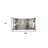 Grey Silver Metallic Abstract Pattern Lumbar Pillow