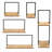 Loddie Metal and Wood Wall Shelf Set Modern Floating Display Shelves with Iron Frame, Decorative and Functional Wall Storage, Stylish Industrial Design