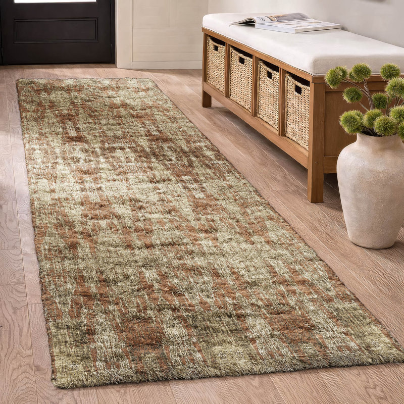Tapis marocain de qualité supérieure lavable à la machine Dream Shag ADS580, Paprika, 2'3" x 7'6" Runner
