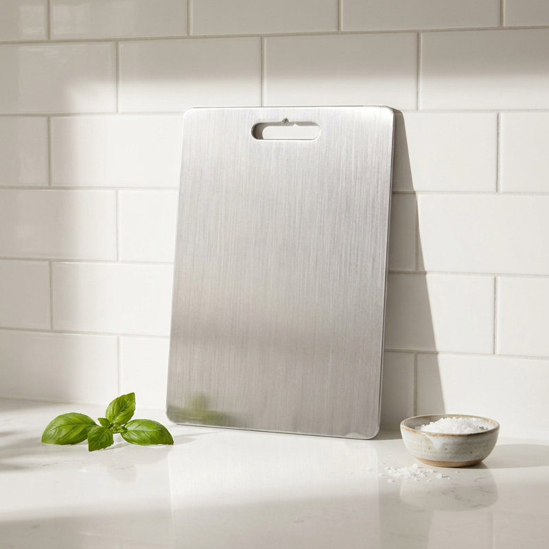 Brushed Steel Professional Cutting Board