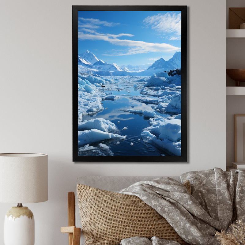 Paysage et nature, impressions sur toile, H 32 po x l 16 po x P 1 po, Cadre photo noir