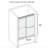 56-60 In. W X 60 In. H Framed Double Sliding Shower Door In Brushed Gold With 1/4 In. Thick Clear Tempered Glass-123110789