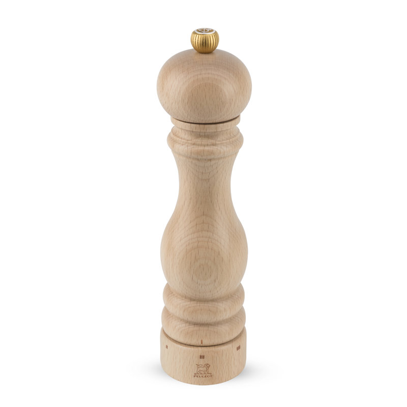 Peugeot Saveurs, Paris U'Select - Salt Mill, 22.6cm H x 5.9cm W x 5.9cm D, Natural