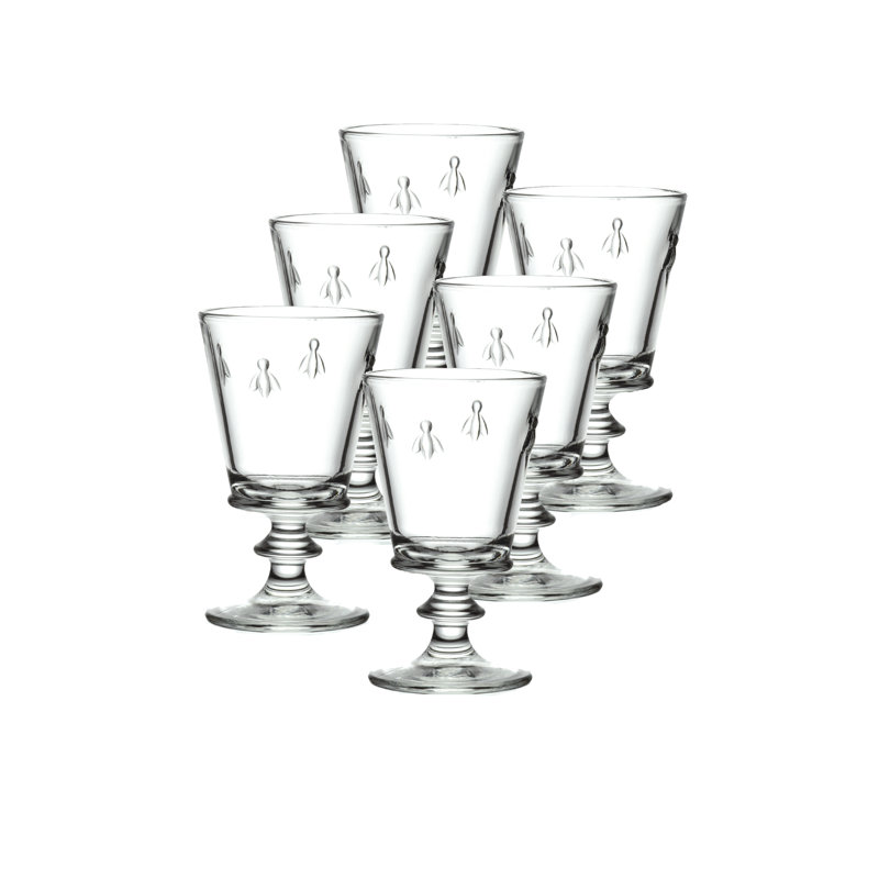 Glass Wine Glass, 8 oz, Clear