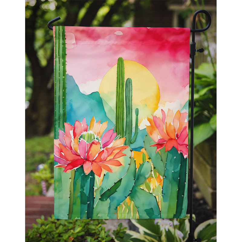 Drapeau de jardin double en polyester H 15,5 po x l 11,25 po