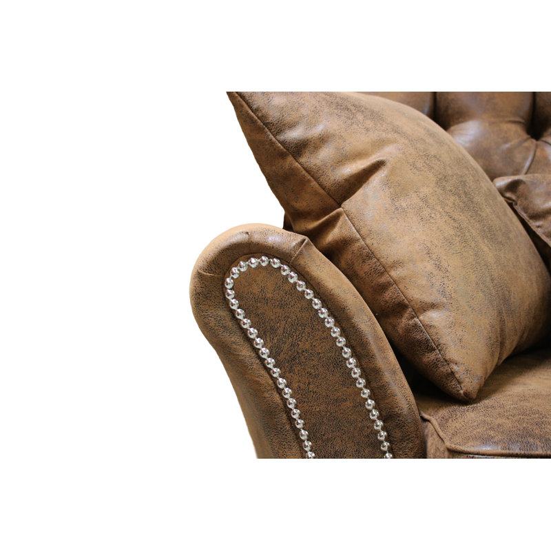 Shepha Faux Leather Sofa
