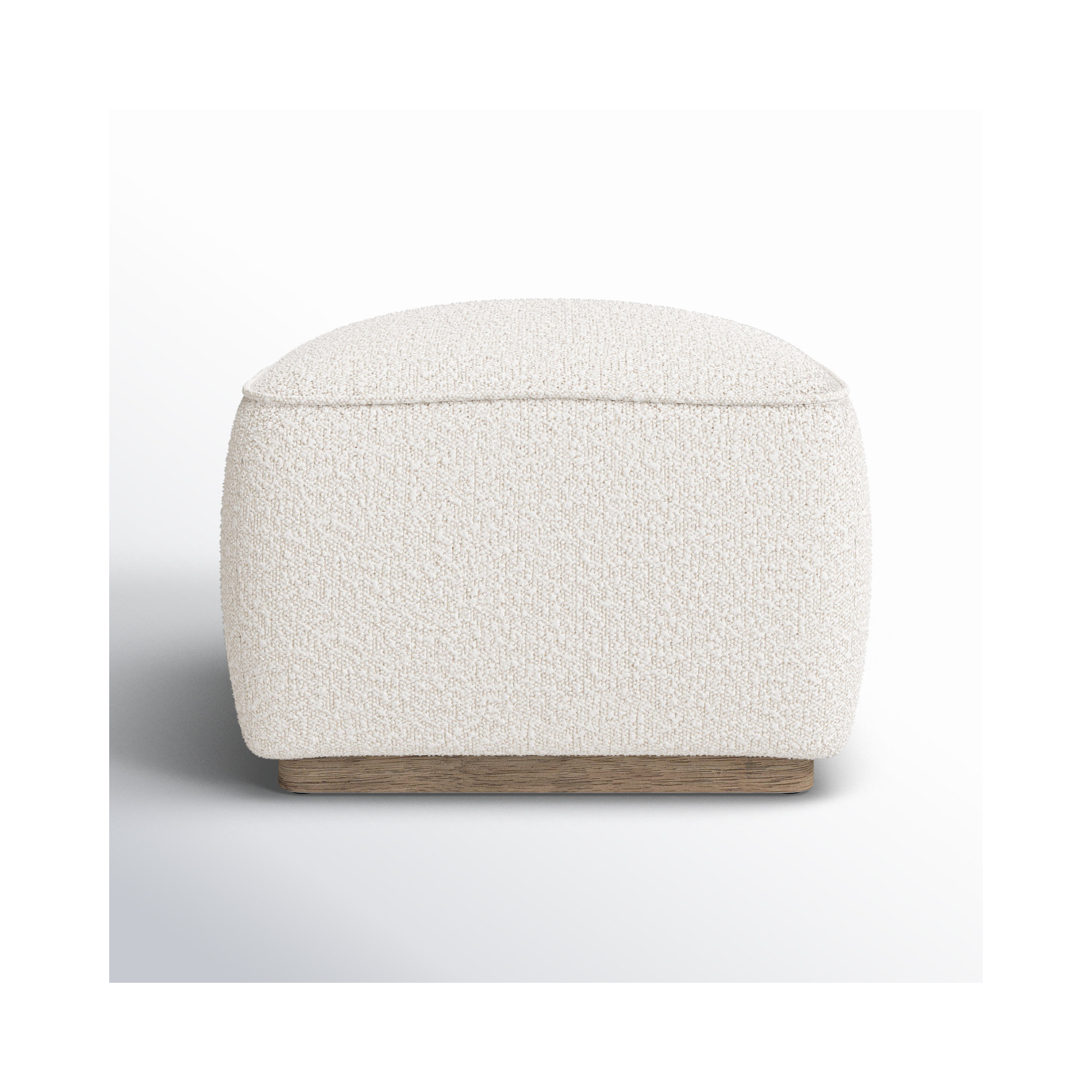 Gela Upholstered Ottoman, Knoll Natural Polyester Blend