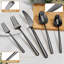 20-Piece Stainless Steel Silverware Set For 4 - Black, Rust-Resistant, Dishwasher Safe - Perfect For Daily Use, Weddings, Parties, And Gifts