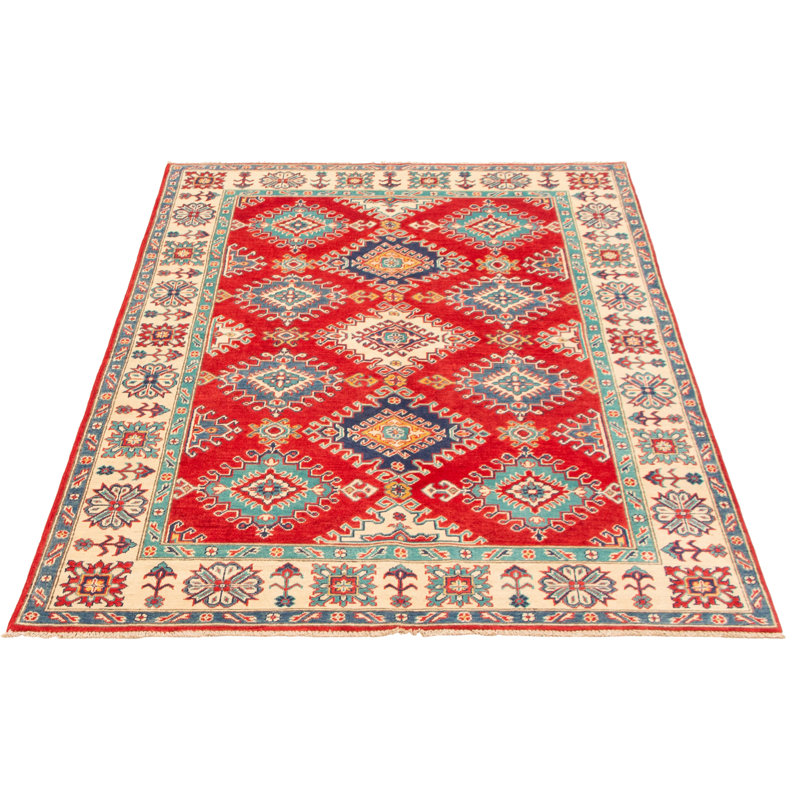 Malechi One-of-a-Kind 5'8" X 8'2" New Age Wool Area Rug in Dark Red
