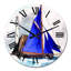 Horloge murale nautique et côtière-1070342979