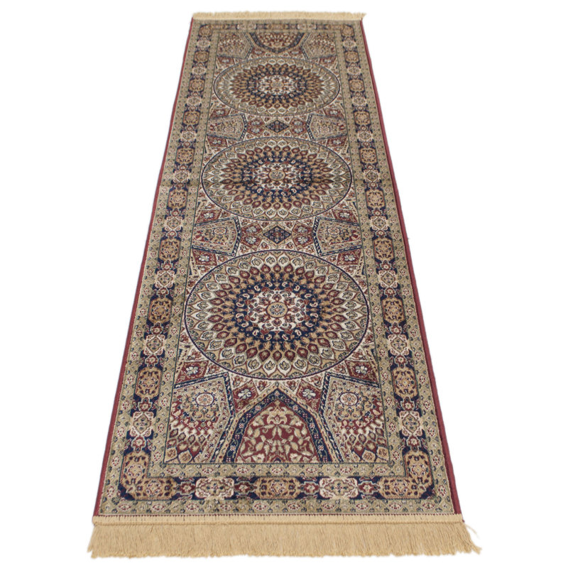 Anaheim Runner 26 cm x 83 cm Viscose Flatweave Dhurrie Area Rug