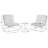 Basil 2 - Person Patio Conversation Sets with Cushions