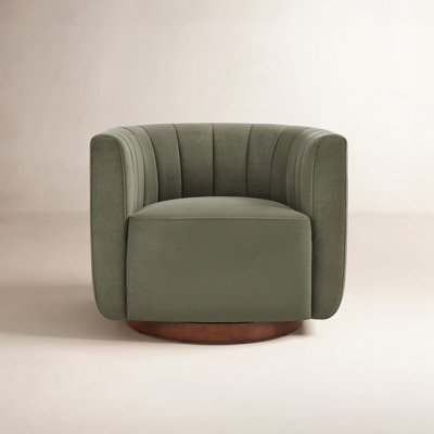 Becki Owens for Joss & Main Velvet Swivel Armchair