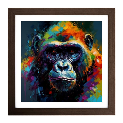 Gorilla Abstract - Framed Print