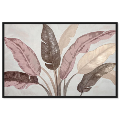 Dusty Rose Pink Floral Art Canvas Print by Art Remedy
