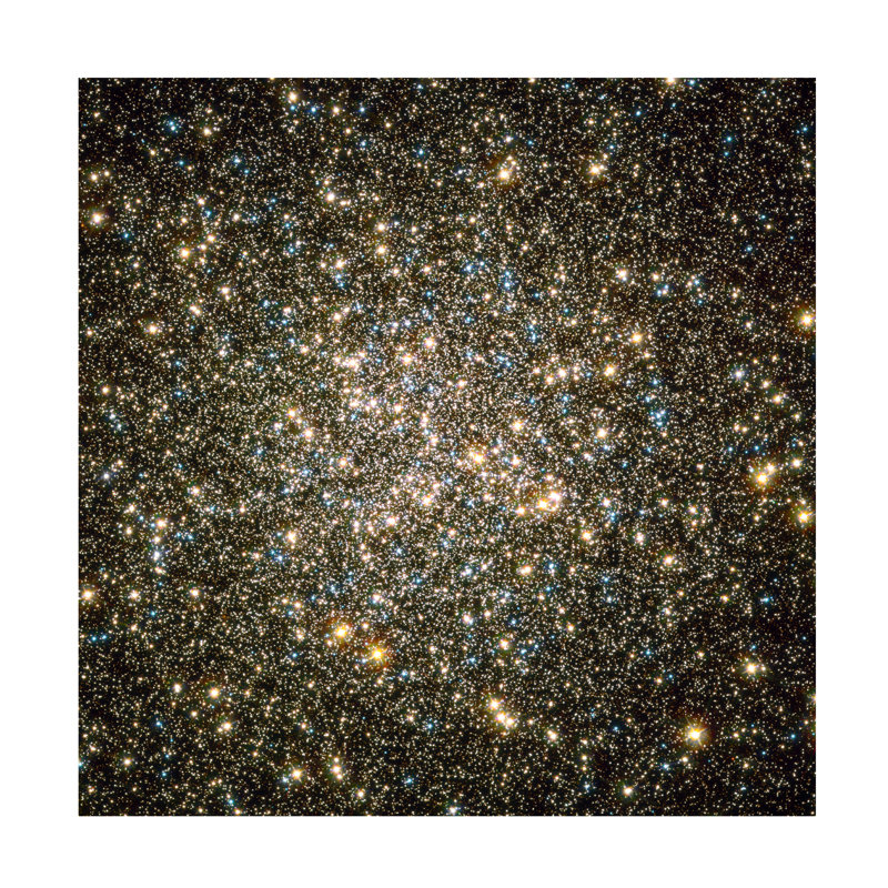 «A Celestial Snow Globe of Stars» par Print Collection - reproduction sur toile sans cadre, H 14 po x l 14 po x P 2 po