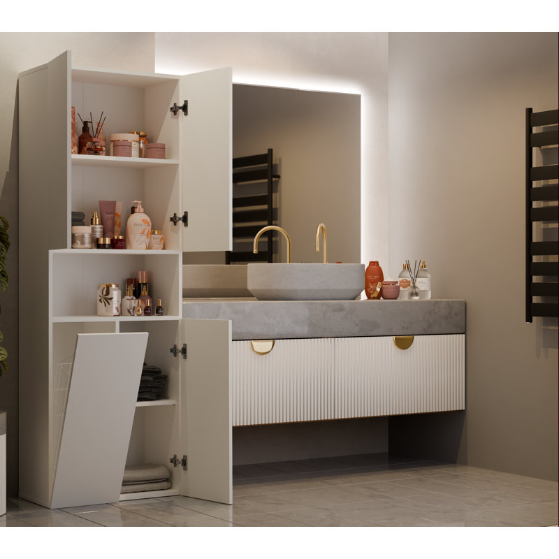 Robertine Linen Cabinet, Beige