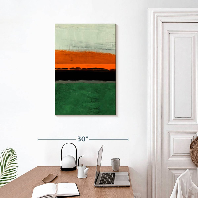 Avery Abstract Stripe Theme Orange, 30" H x 20" W