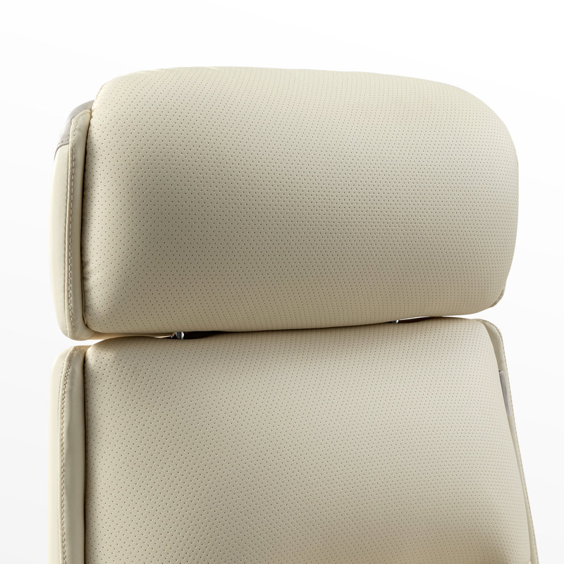 Fauteuil de direction ergonomique Eureka, Beige / Blanc