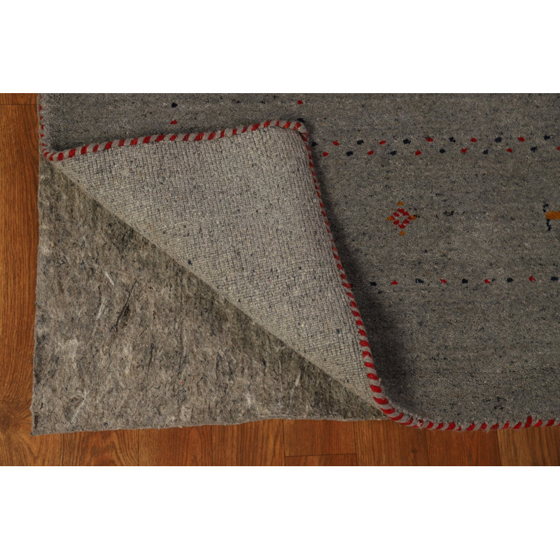Tapis oriental gris fait à la main Gabbeh
