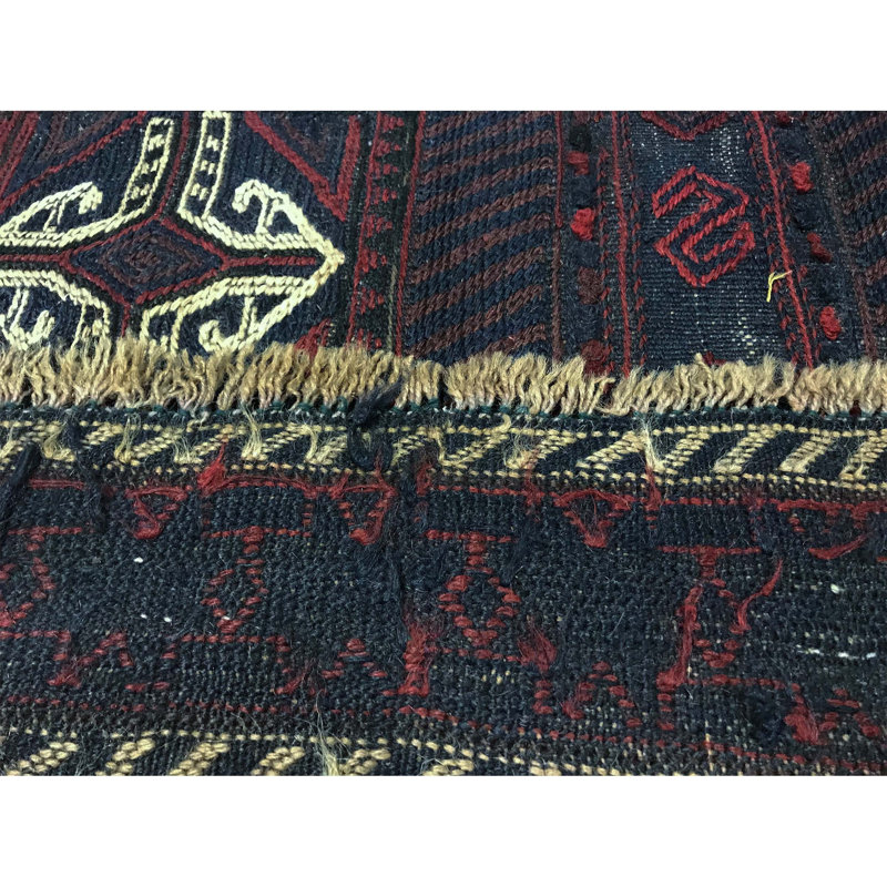 Hand-Knotted High-Quality Black Area Rug