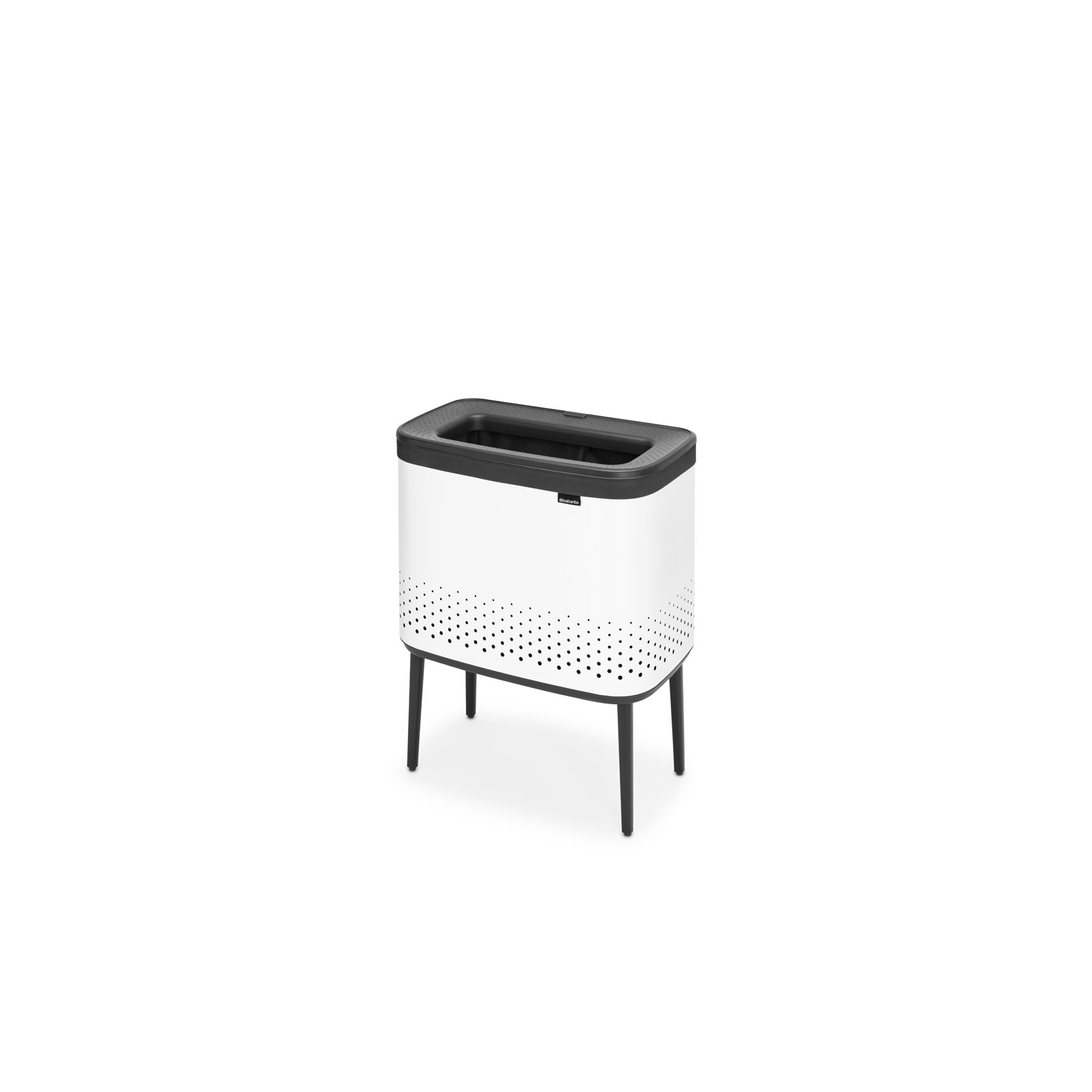 Brabantia Bo Laundry Hamper, 16 Gallon, White