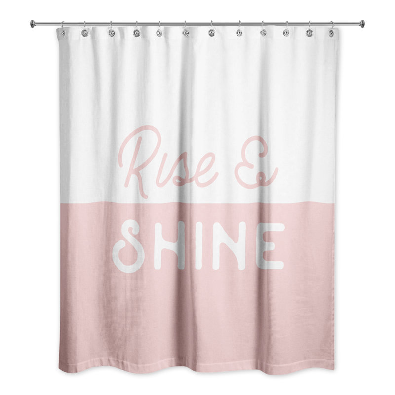 Rideau de douche Perine, Rose