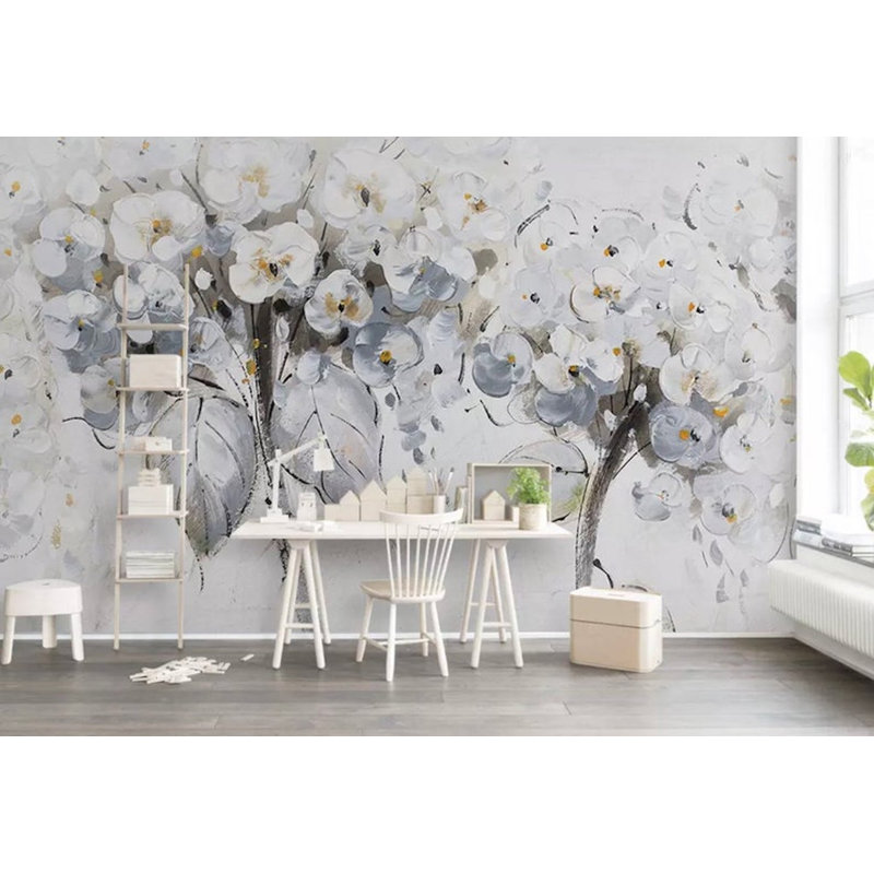 Papier peint amovible Nordic Floral, L 75 po x l 112 po