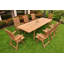 Harlow Outdoor 11 - Piece Teak Dining Set-1249293201-1249293206