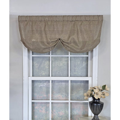  Linen Sheer Stationary Balloon Valance
