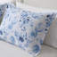 Housse de couette en microfibre rayée pleine fleur, abat-jour bleu à rayures-124869748