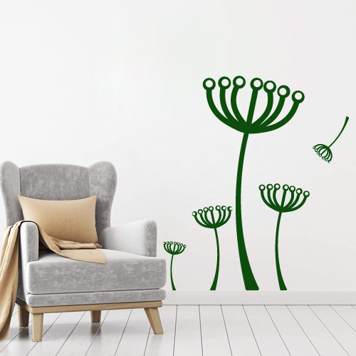 Dandelion Wall Sticker, 97cm H x 84cm W x 0.2cm D