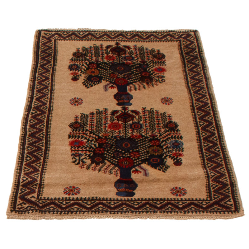 Tapis brun clair 2 pi 11 po x 4 pi 8 po Torben