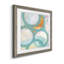 «Aqua Circles I», reproduction encadrée de qualité supérieure - prête à être accrochée-13915353-13915350-13949255