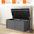 120 Gallon Deck Box, Lockable Patio Storage Box For Furniture, Garden Tools And Tools Storage - Black-123413305