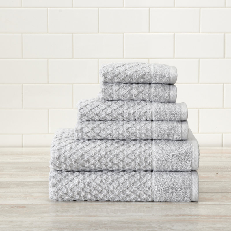 FreshFolds Ultra-Soft & Absorbent 100% Cotton 6-Piece Towel Set