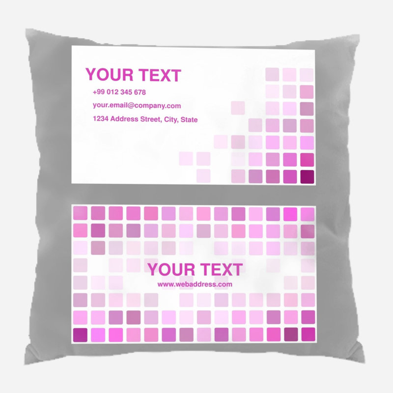 Geometric Microsuede Reversible Throw Pillow