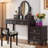 Makeup Vanity mirror,4 drawers