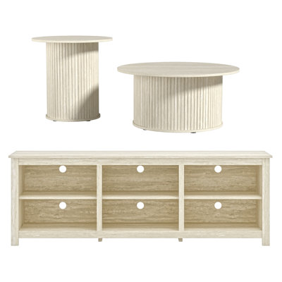 Farmingdale Modern 3 Piece Living Room Set