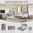 Bolanos Modern 7 Drawers Dresser for Bedroom, 55" Tall Dresser w/Large Storage, Wood Handleless Organizer Dresser w/Rounded Corner-372729639