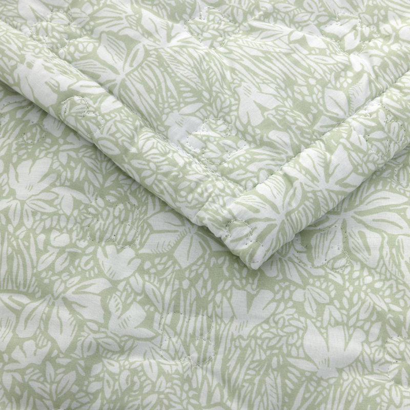Capri Coverlet, Twin Coverlet, Green
