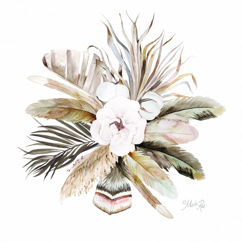 Boho Bouquet 1, H 12 po x l 12 po