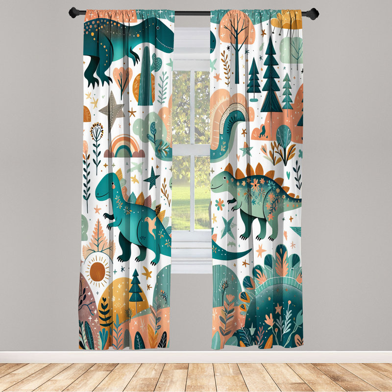 Rideau semi-transparent en microfibre, L 56 po x L 95 po
