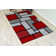 Tapis gris / rouge Mccampbell
